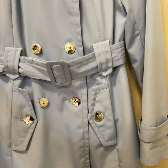 Calvin Klein Trench Rain Coat | Excellent Condition | XS | Sky Blue - Mid-Length - Picture 6 of 8